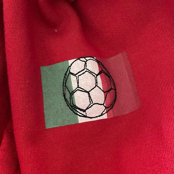 NWOT Red Italia Hoodie Zip Up Sweatshirt by Machine - Men’s 2XL - Picture 4 of 6